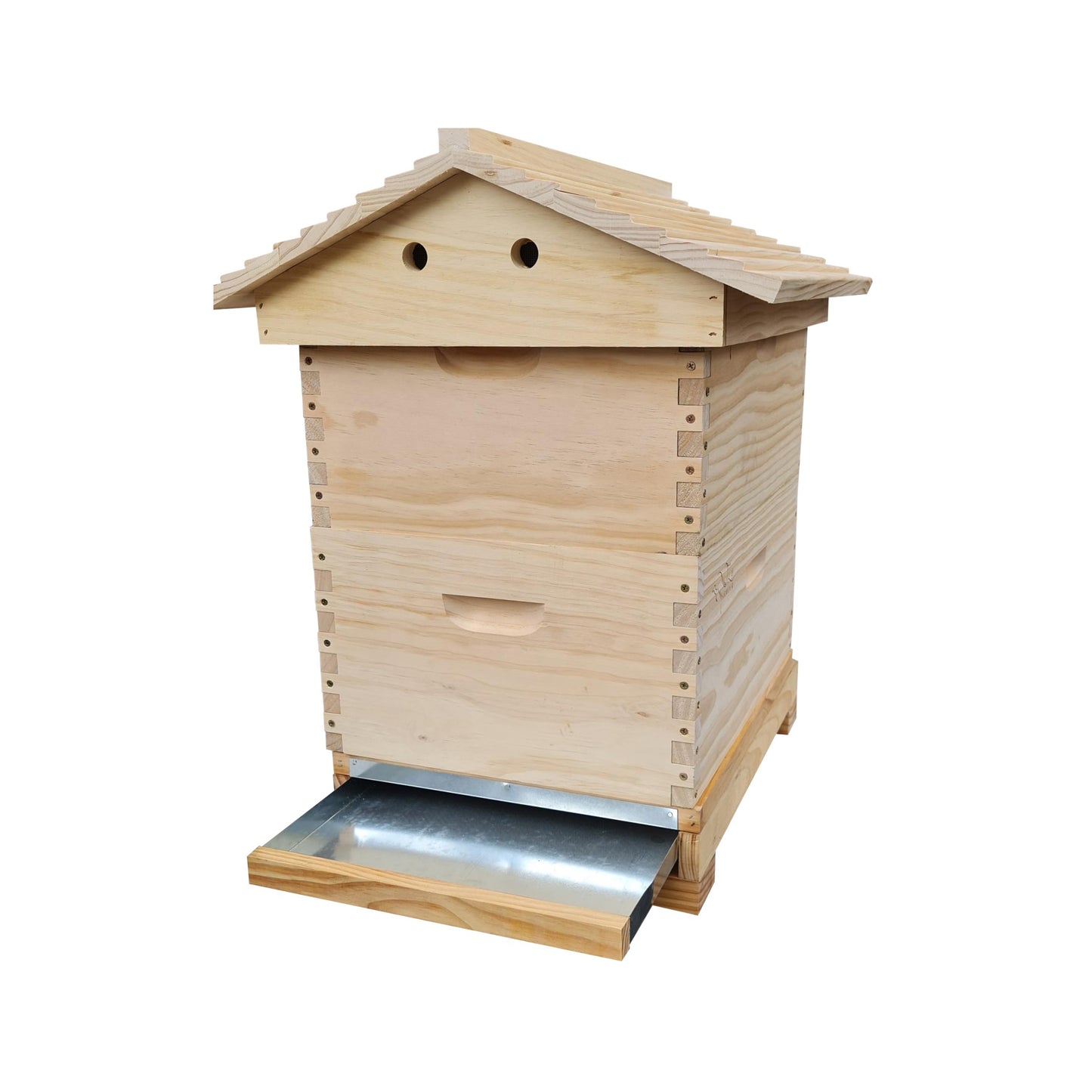 OZ ARMOUR Gabled Telescopic Beehive With Mesh Bottom Board
