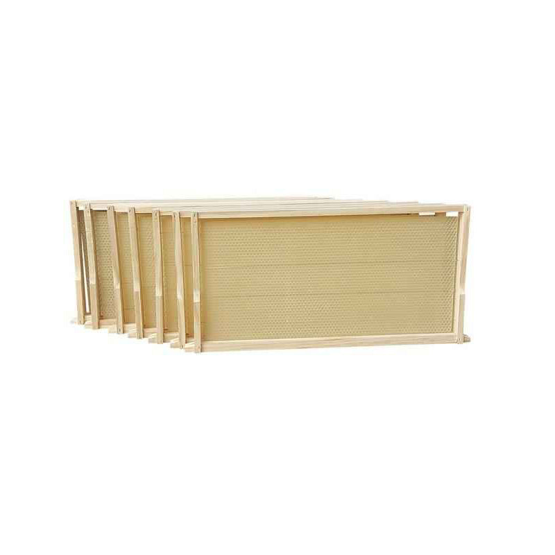 Assembled Wax Embedded Full Depth New Zealand pine Beehive Frames