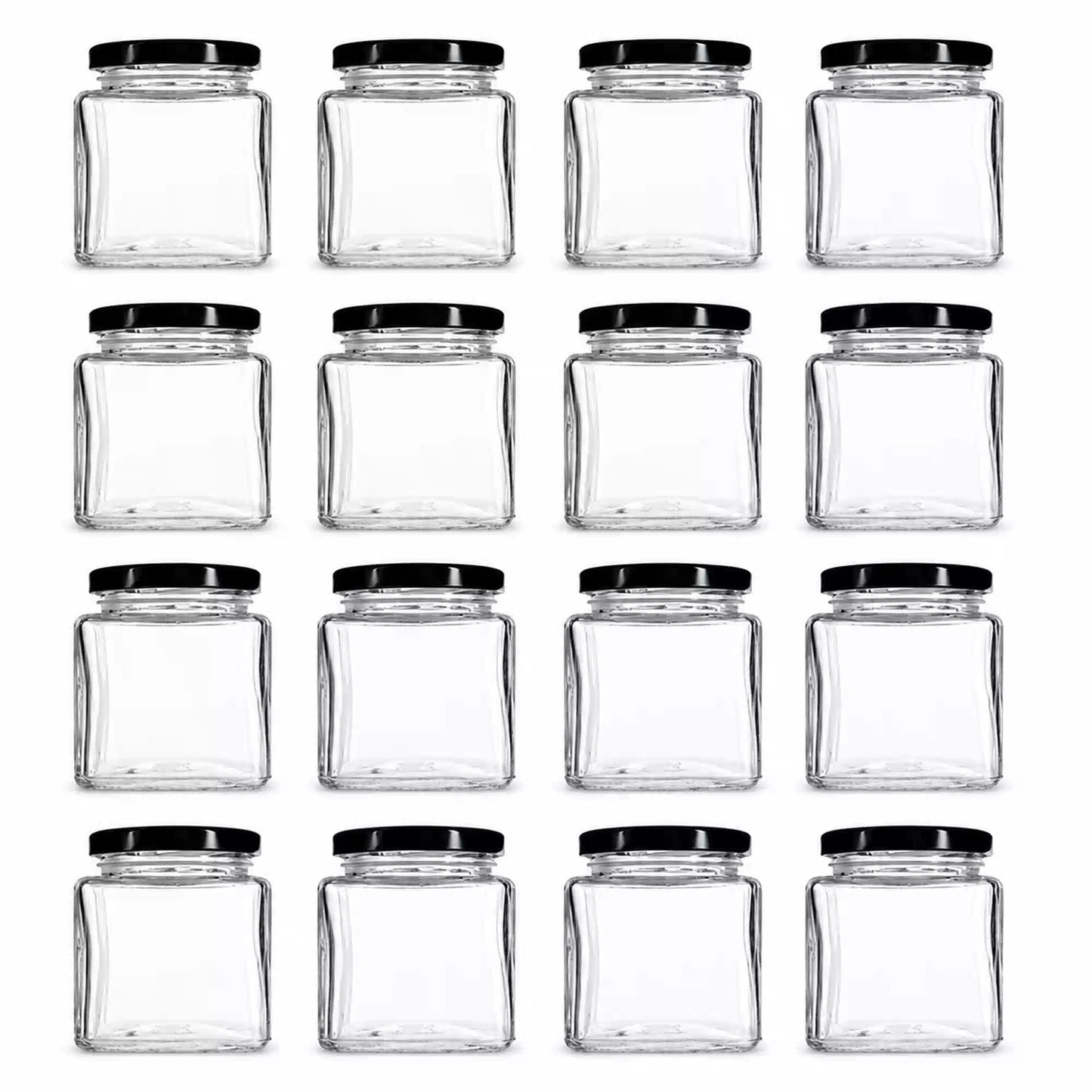 50ml Honey Sample Glass Jar for Tastings and Gifts With Black & Gold Lids