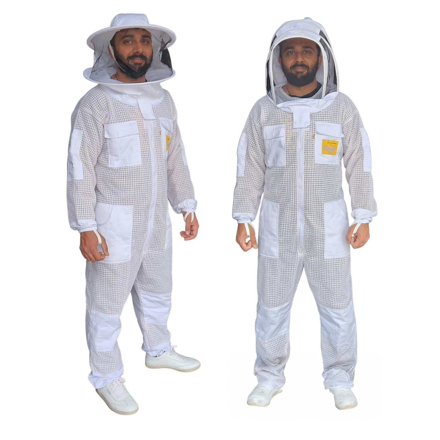 OZ APIARIST 3 Layer Mesh Ventilated Beekeeping Suit With Your Choice Of Veil Size S to 7XL