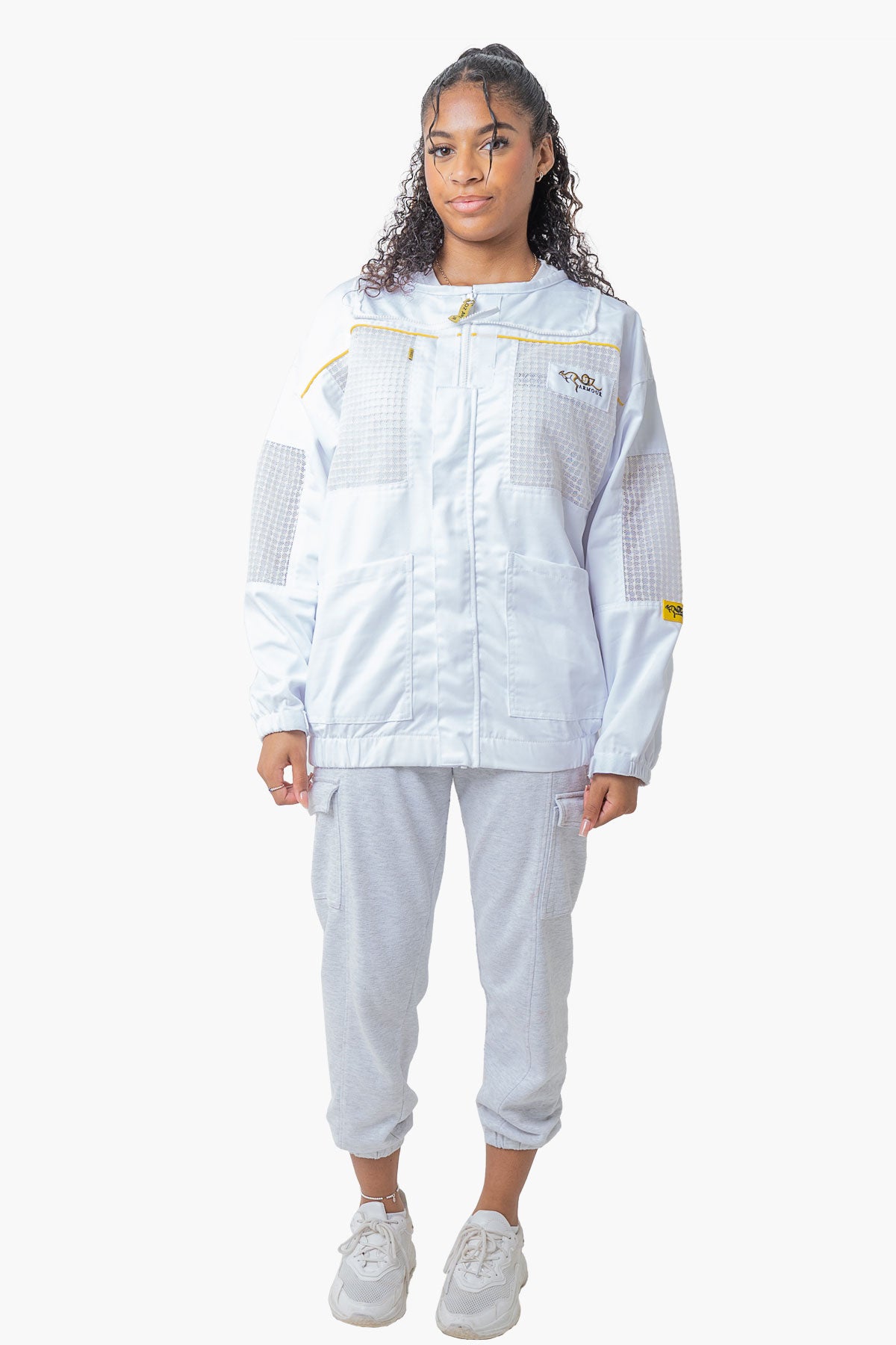 OZ ARMOUR Poly Cotton Semi Ventilated Beekeeping Suit With Round Brim Hat