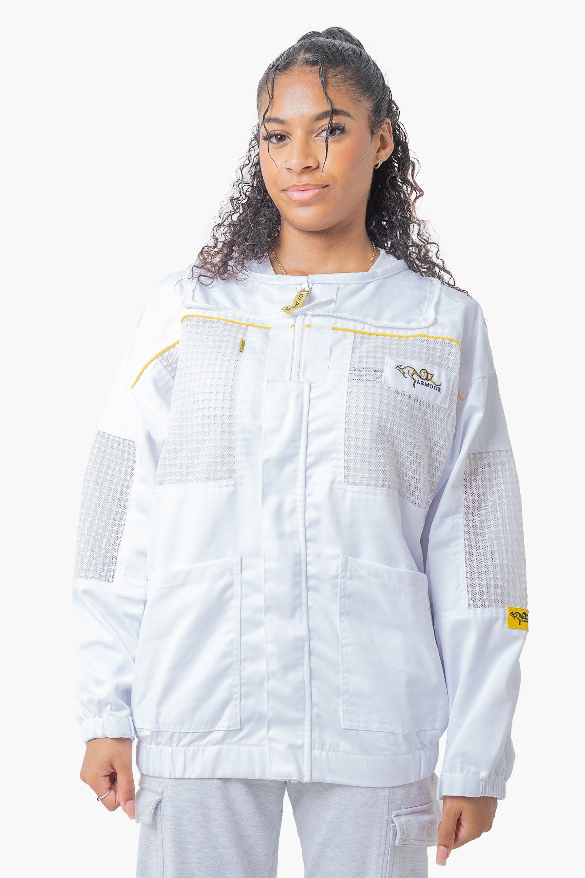 OZ ARMOUR Poly Cotton Semi Ventilated Beekeeping Suit With Round Brim Hat