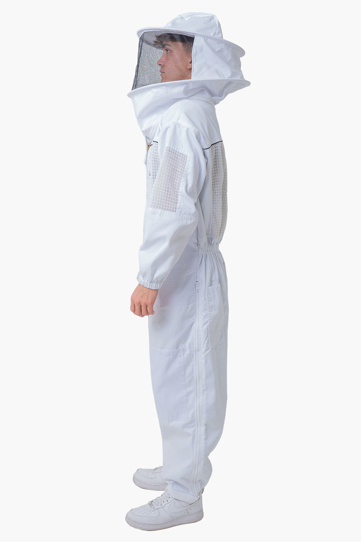 OZ ARMOUR Poly Cotton Semi Ventilated Beekeeping Suit With Round Brim Hat