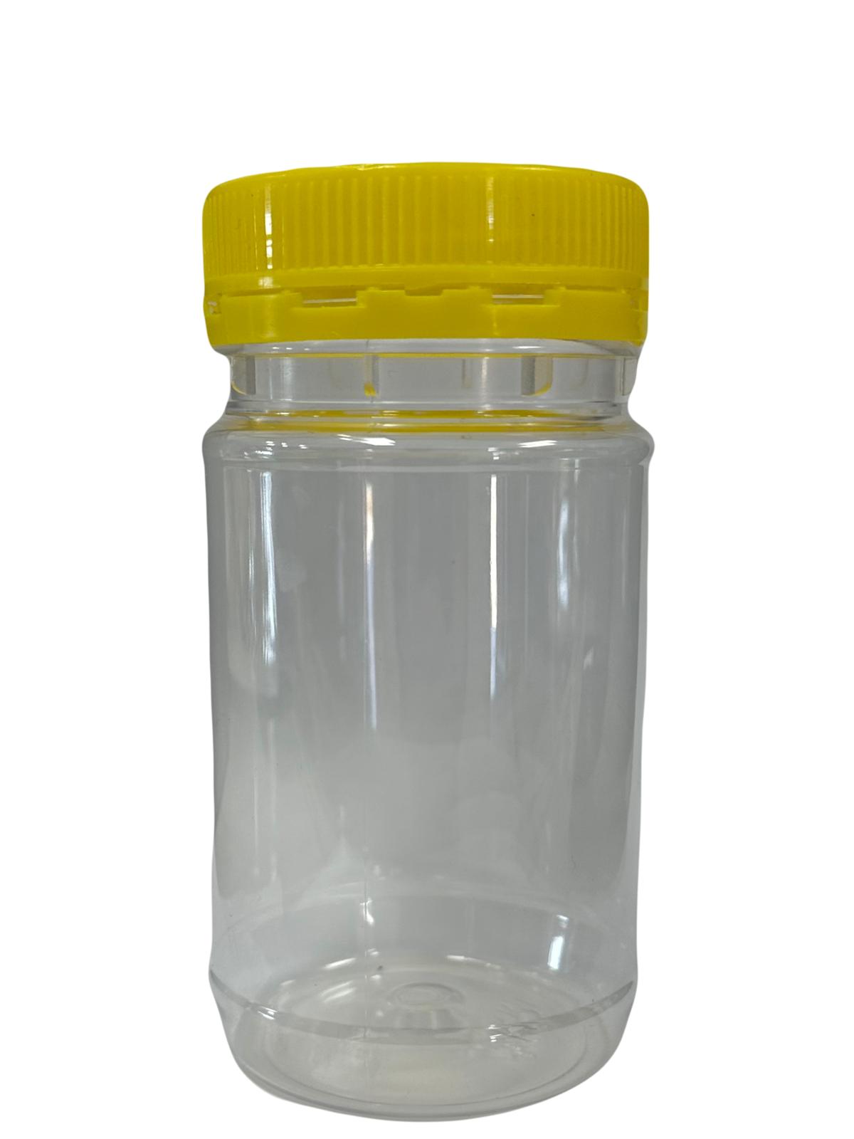 375 Ml/500 Grams Round Plastic Jars Honey Containers Plastic Lid