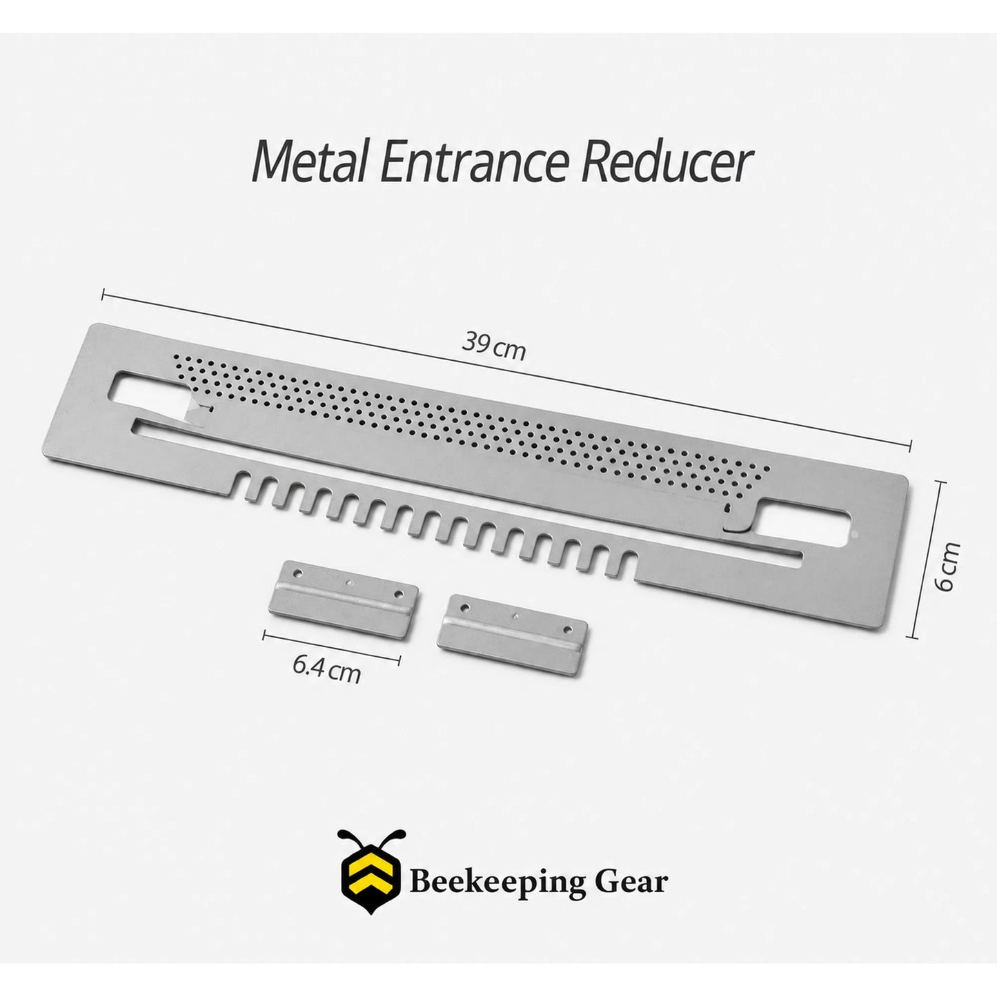 Metal Beehive Entrance Reducer – Side View