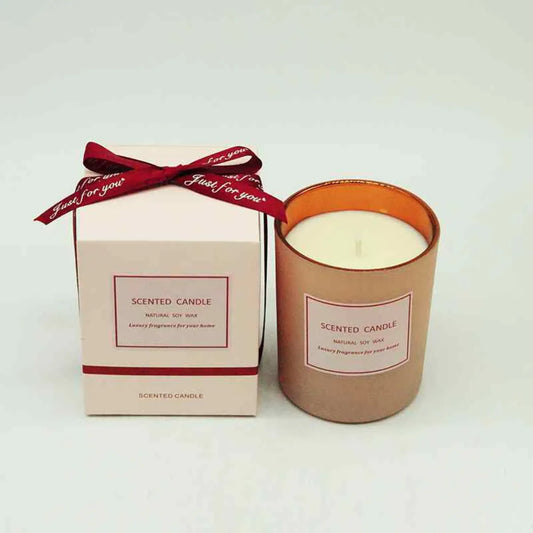 Pink Soy Wax Scented Candle packing