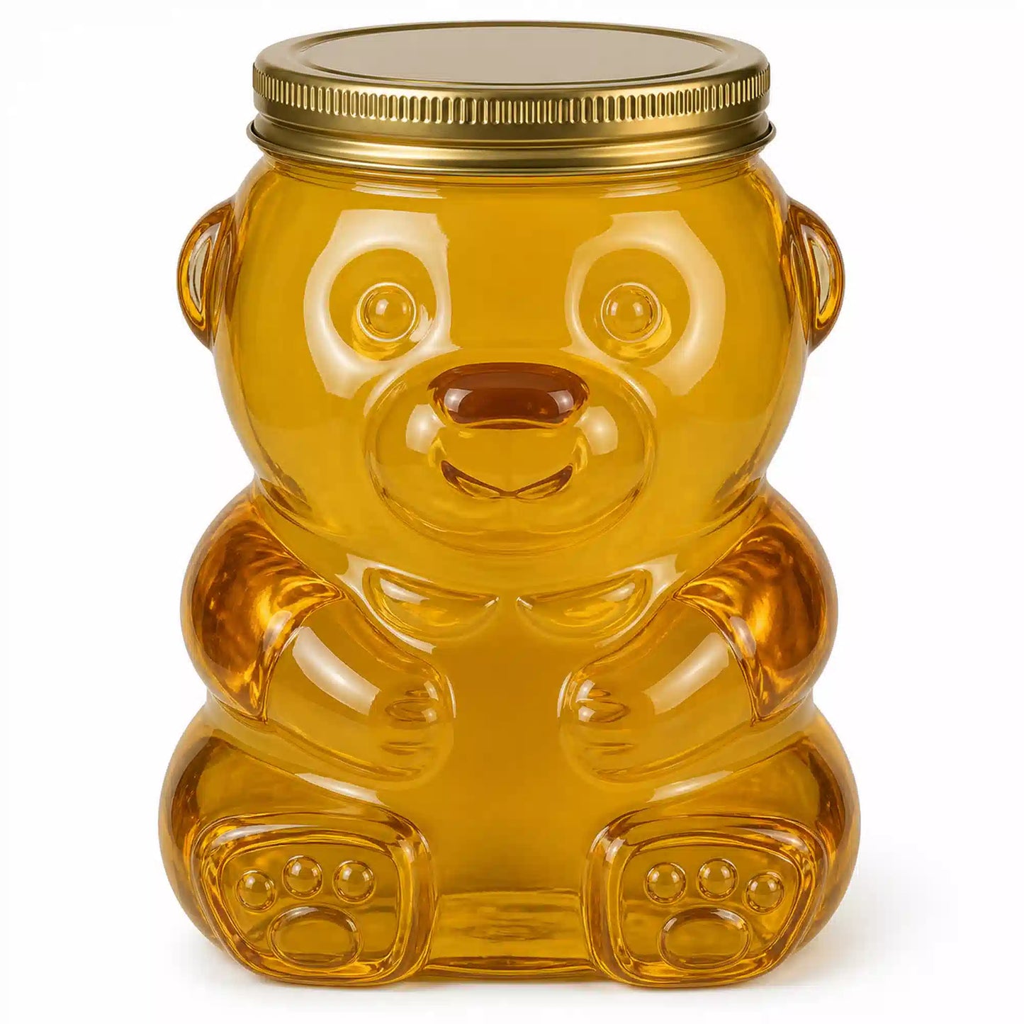 Goli Lid Teddy Bear Glass Jars 280ml / 350 Grams