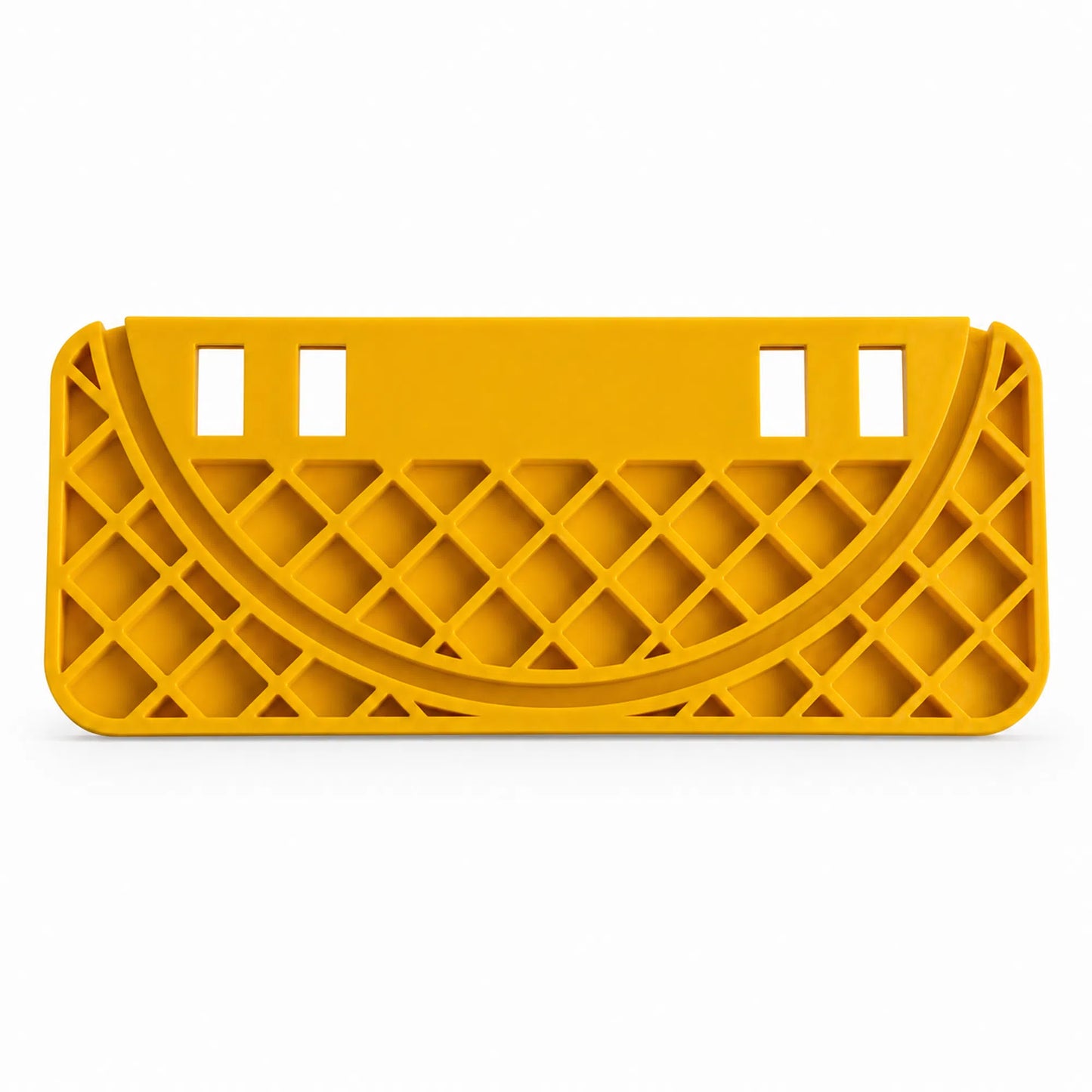Yellow honey frame uncapping tray for beekeepers