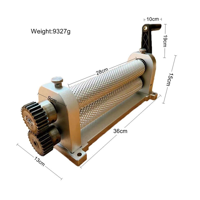 wax embossing roller machine dimensions