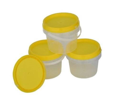 Buy 1kg Tamper Evident Honey bucket | Beekeeping Gear