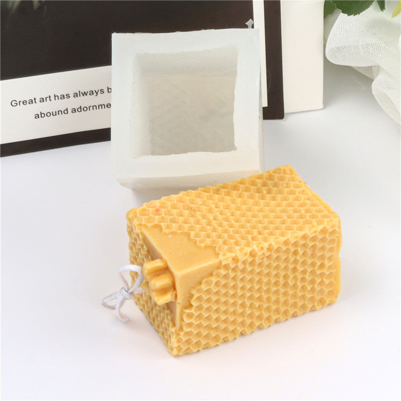Cuboid Pattern Honeycomb Silicone Candle Mould