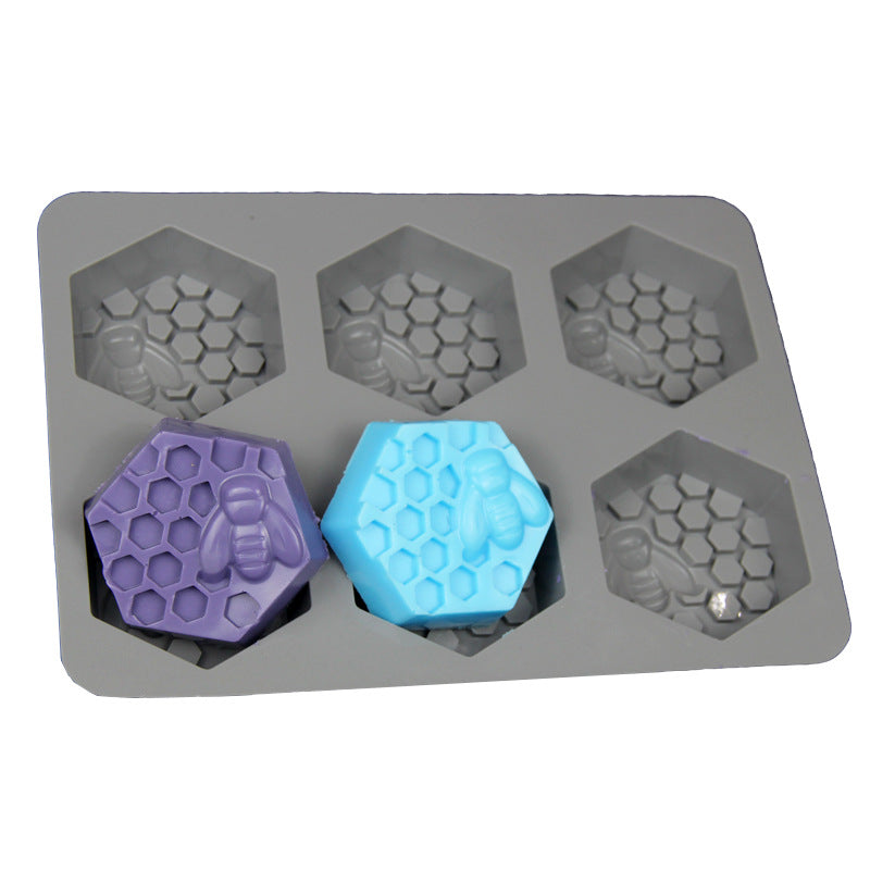 Honeycomb Pattern Candle Moulds 6 In One