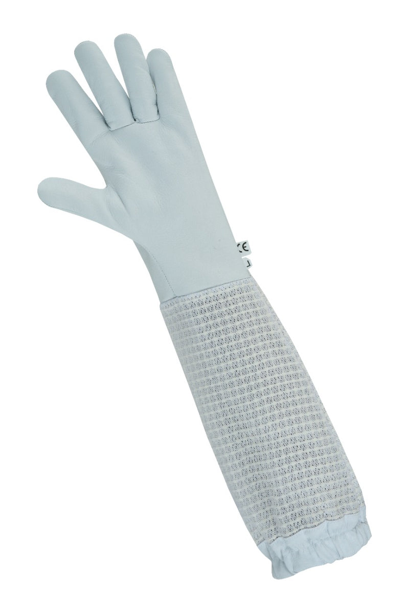 COW HIDE GLOVES WITH THREE LAYER MESH VENTILATION