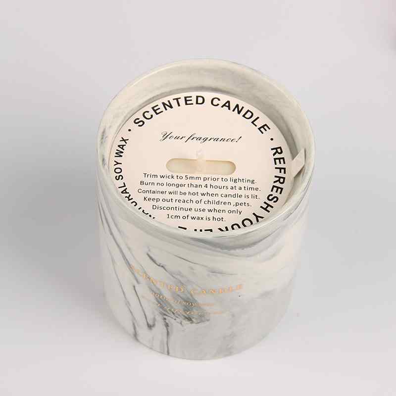 Gray Ceramic Candle