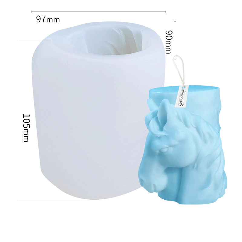 Horse Shape Silicone Candle Mould - Height 105 mm