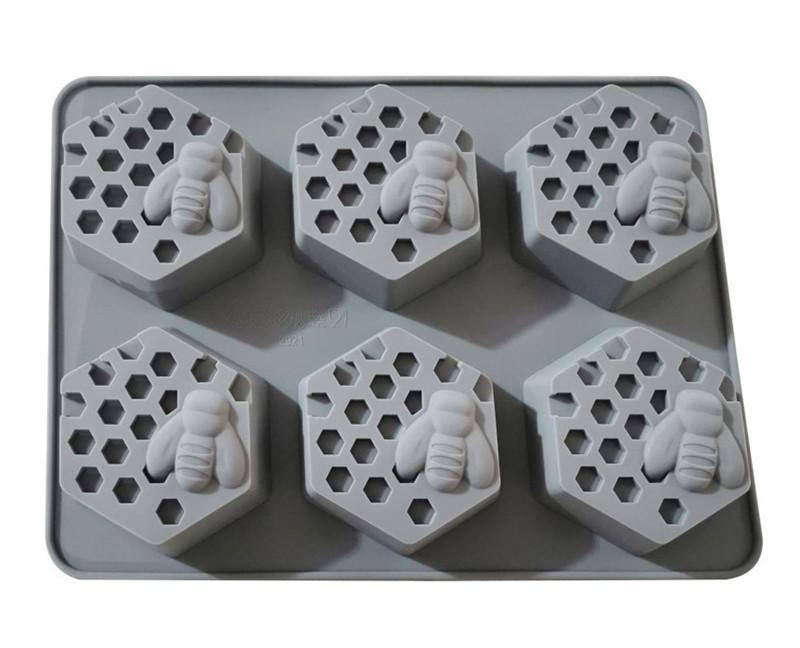 Honeycomb Pattern Candle Moulds 6 In One