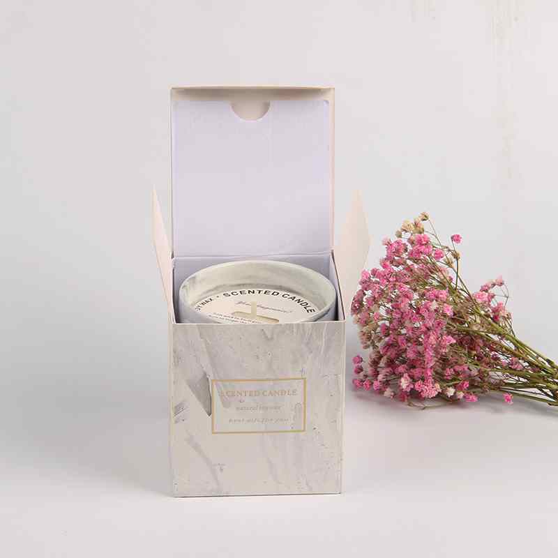 Gray Ceramic Candle