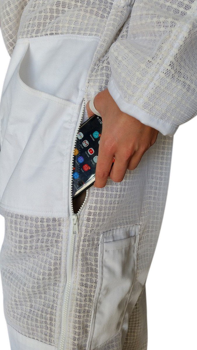 three layer mesh ventilated beekeeping suit