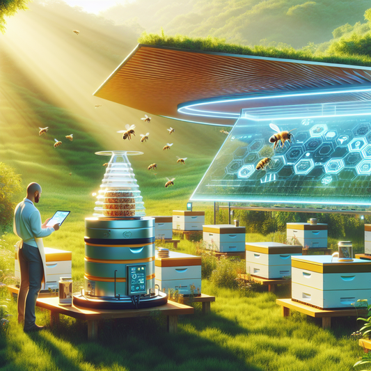 Smart beekeeping tools used near modern hives