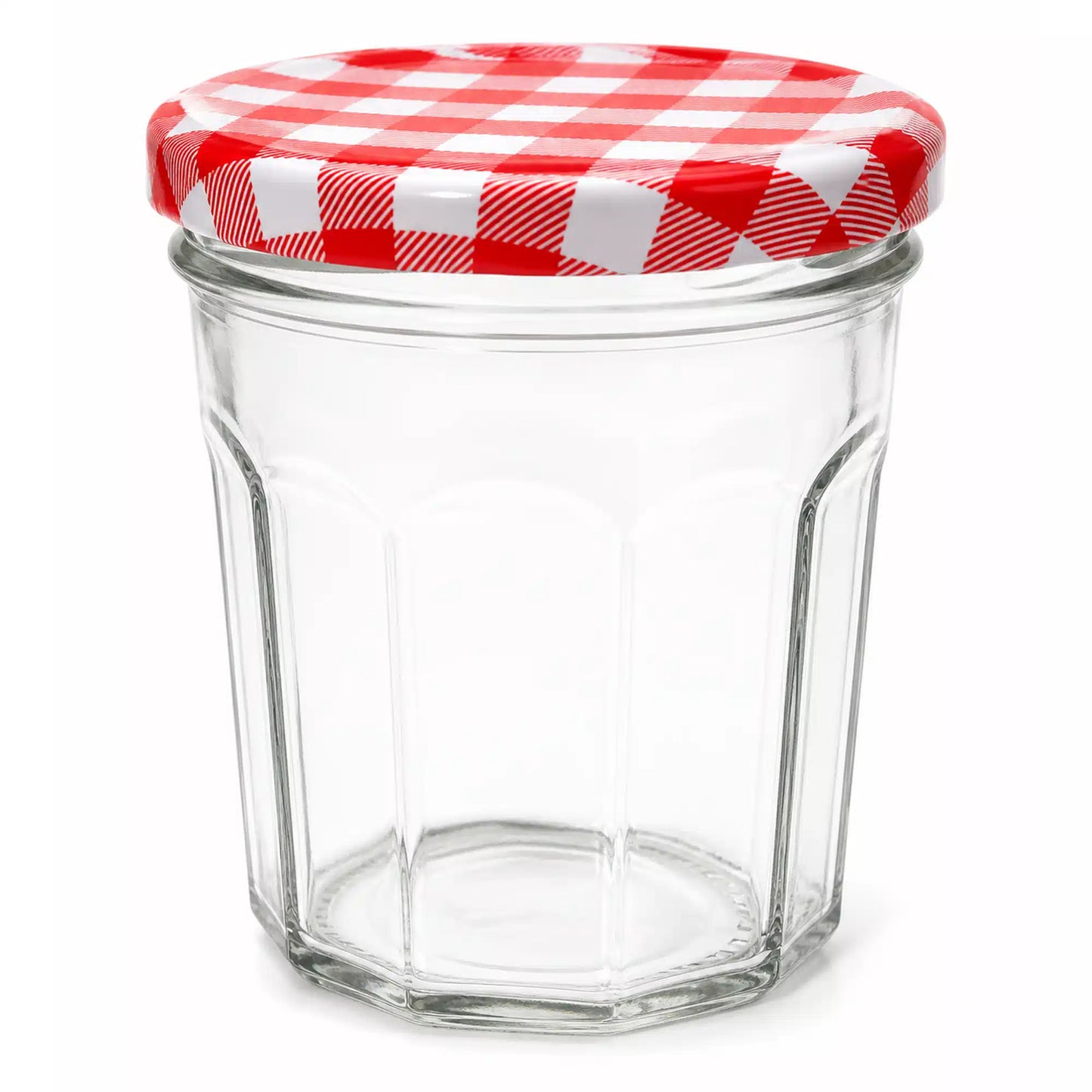 150ml Honey Sample Jars with Red Gingham Lids — Premium Glass Jars for Beekeepers