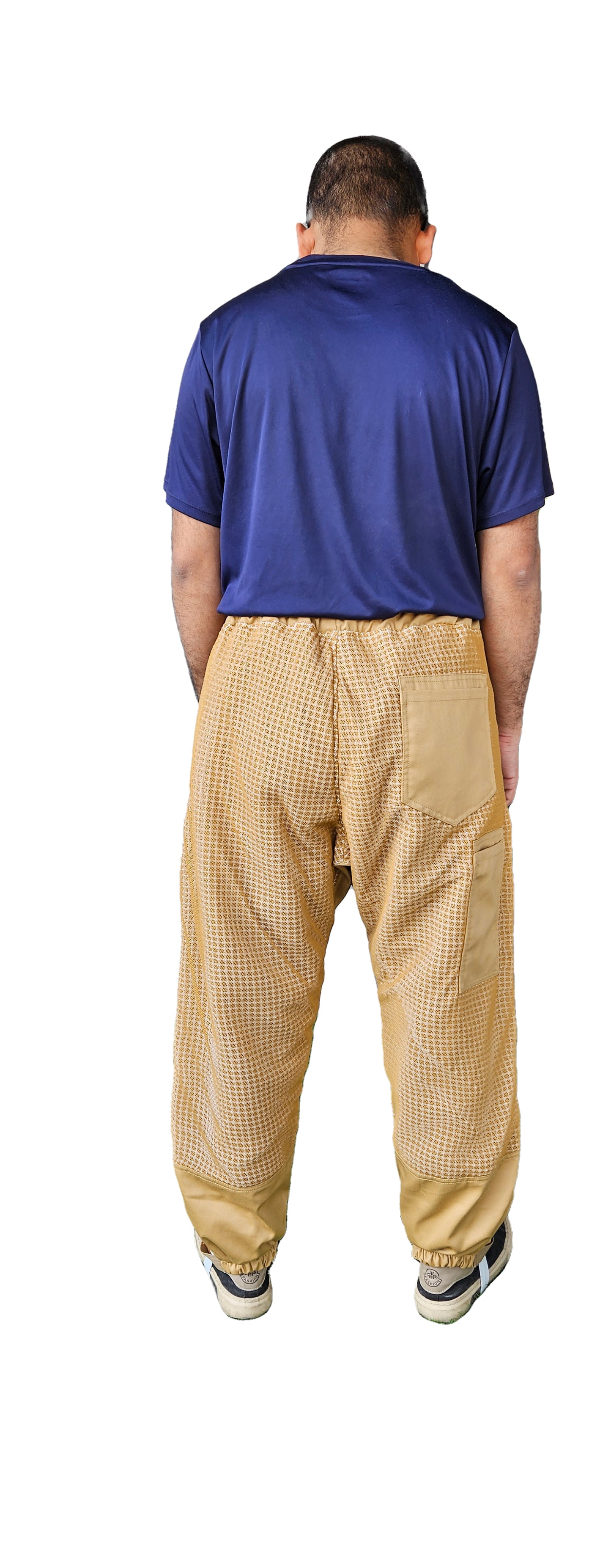 OZ ARMOUR Khaki 3 Layer Mesh Ventilated Beekeeping Trousers For Big & Short or Big & Tall
