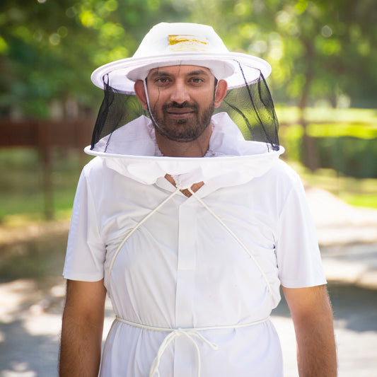 OZ ARMOUR Round Hat Veil With Strings