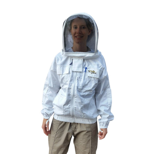 OZ ARMOUR Poly Cotton Beekeeping Jacket With Fencing Veil