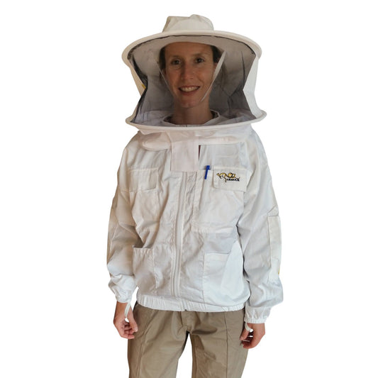 OZ ARMOUR Pre Shrunk Premium Heavy Duty Poly Cotton Jacket With Round Hat