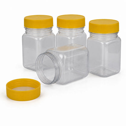 250 Grams/200 ml Square Plastic Honey Containers PET