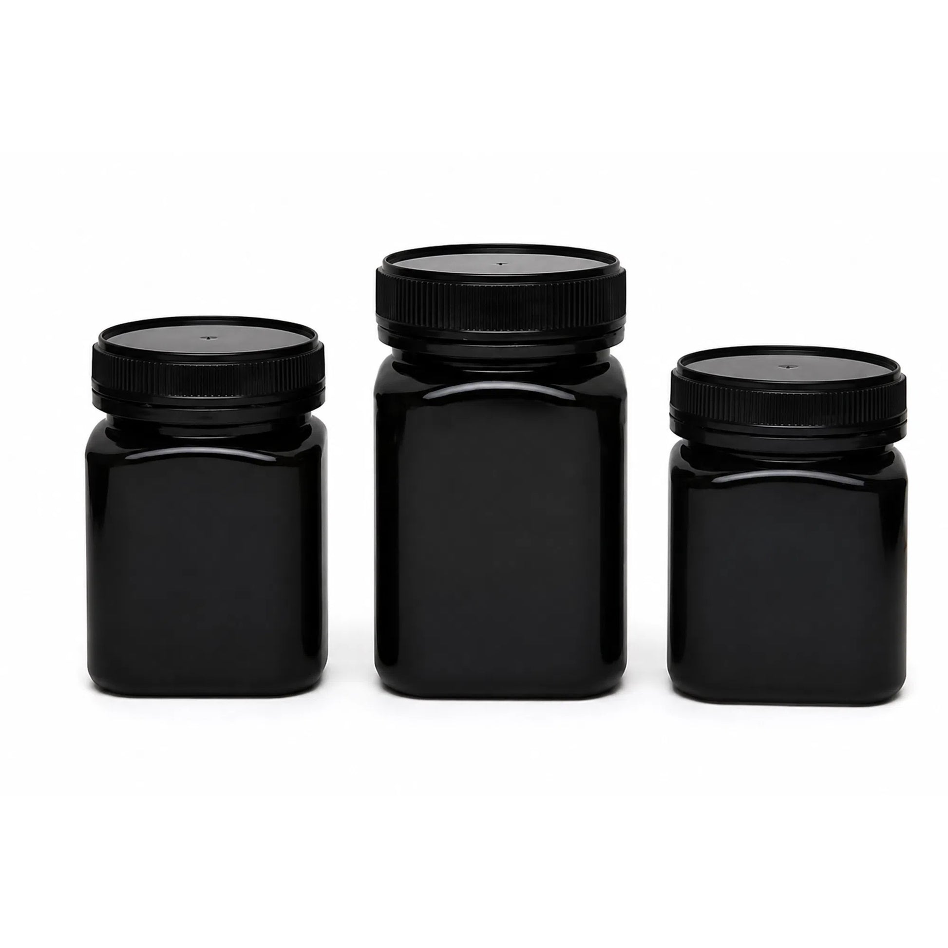 250 Grams Amber Honey Containers Square - Beekeeping Gear