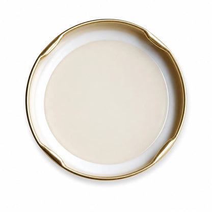 Gold metal honeycomb lid for round glass honey jars