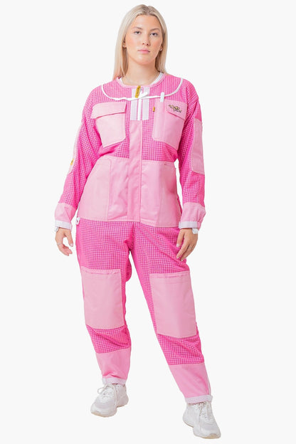 3 Layer Mesh Pink Beekeeping Suit  - Full Suit