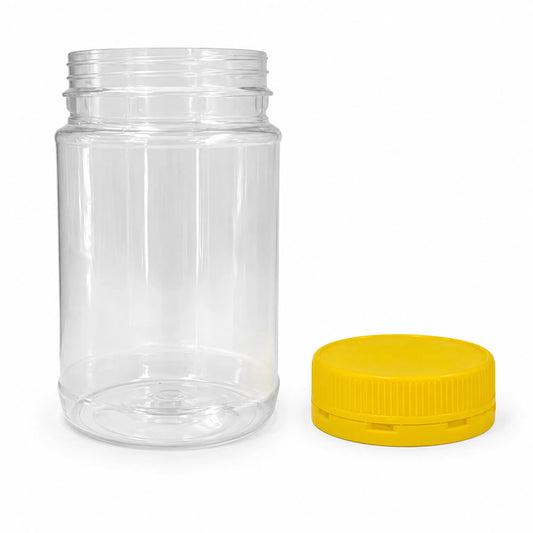 375 Ml/500 Grams Round Plastic Jars Honey Containers Plastic Lid