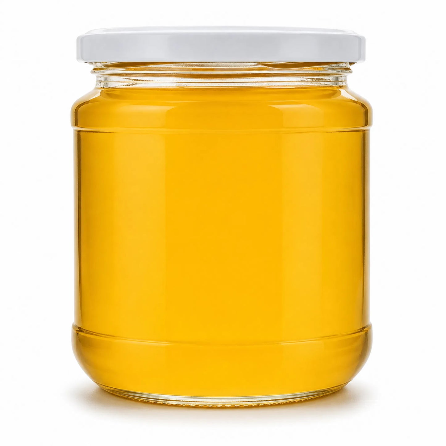 375 ml Round Glass Jars with White/Black/Honeycomb Pattern Lids – Detail View