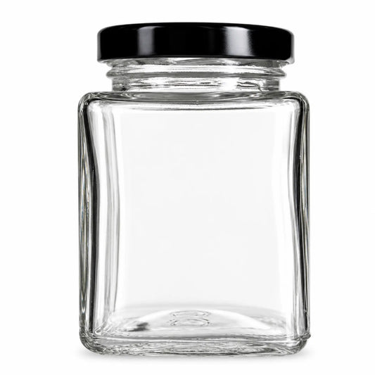 375 ml Square Glass Jars