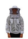 SALE OZ ARMOUR 3 Layer Mesh Ventilated Beekeeping Jacket With Fencing Veil or Round Hat