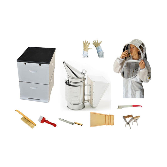 Quick Beekeeping Starter Kit with 3 Layer Mesh SUIT
