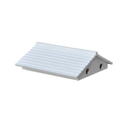 Gabled Pigeon Roof/Lid Telescopic with Ventilation Painted White