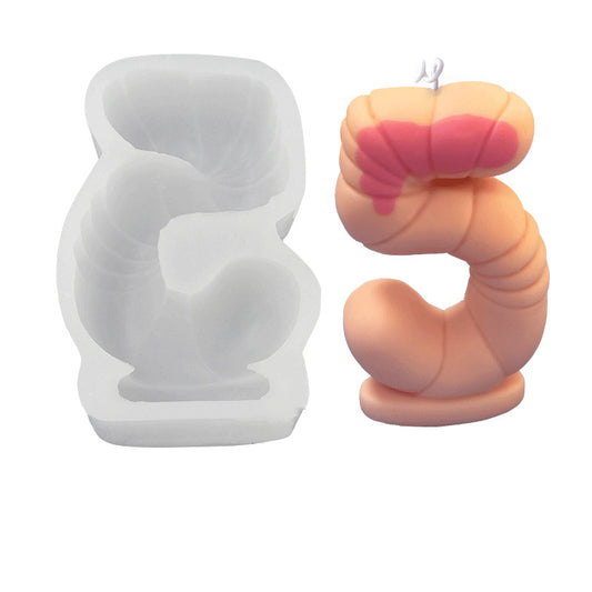 5 Number Digital Silicone Candle Mould - Height 145 mm