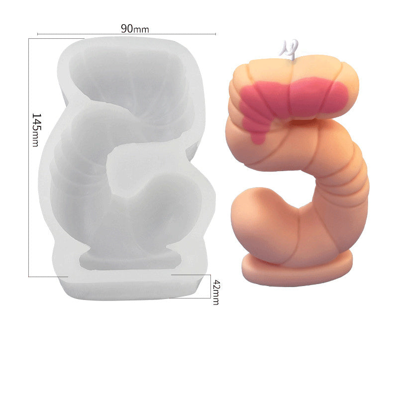 5 Number Digital Silicone Candle Mould