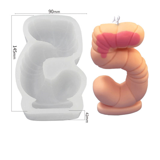 5 Number Digital Silicone Candle Mould