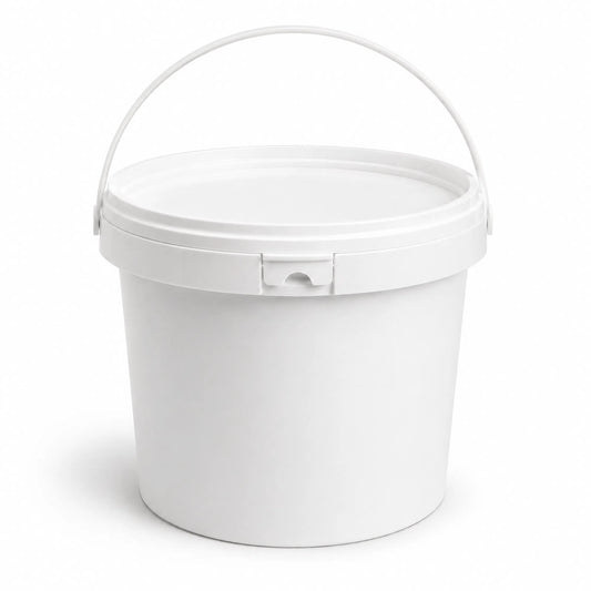 5 liters White Honey Bucket — Tamper-Evident Lid
