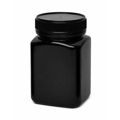square shape Amber Honey Containers square