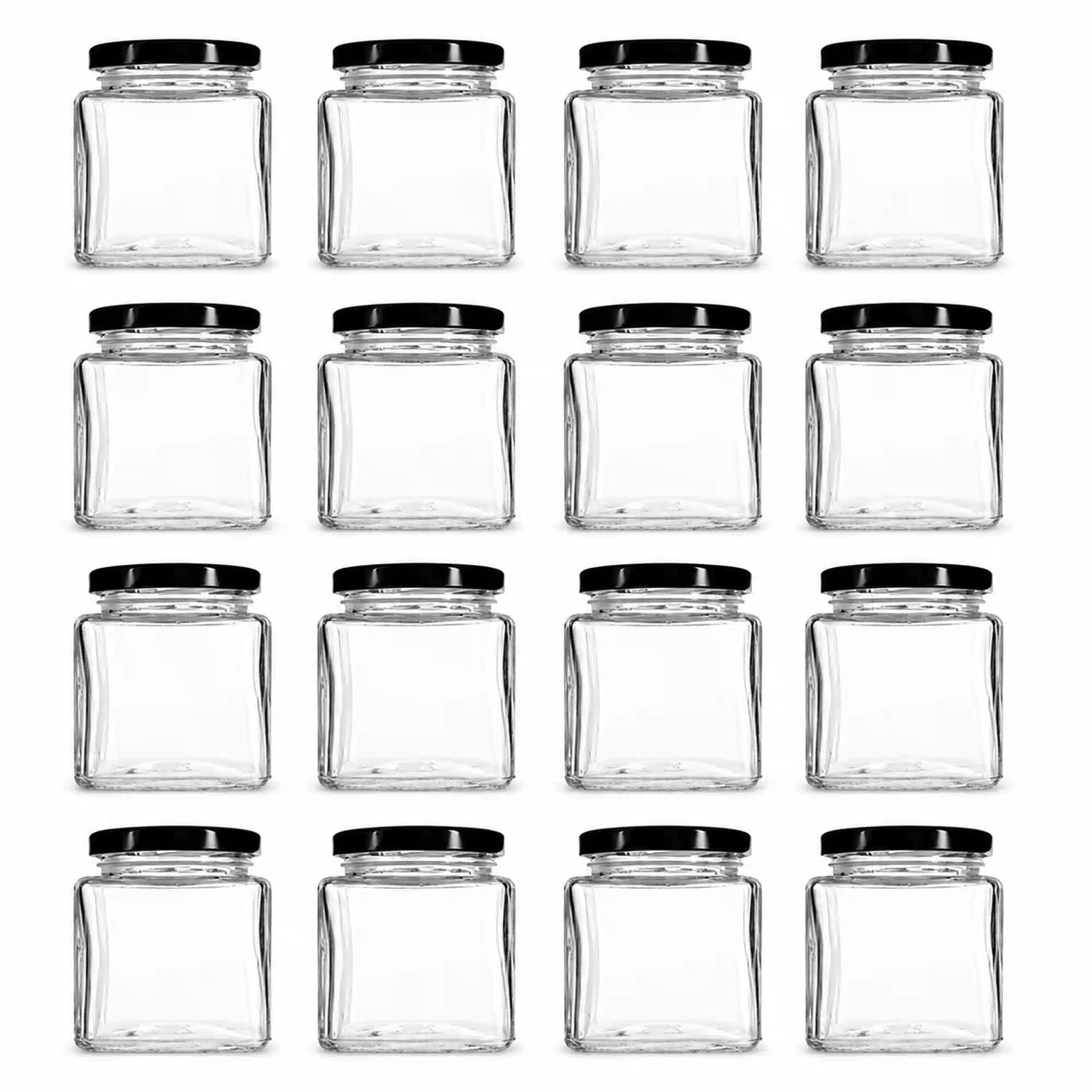 50ml Honey Sample Glass Jar for Tastings and Gifts With Black & Gold Lids