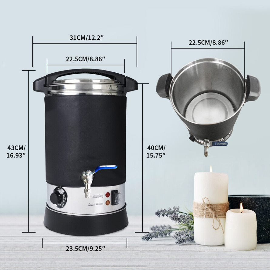 Candle Wax Melter 8L 1800W Candle Making Large Melting Pot