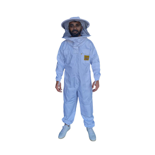 OZ APIARIST Heavy Duty Beekeeping Suit With Round Brim Hat & Optional Gloves