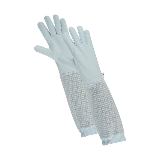 OZ ARMOUR Cow Hide Gloves with three Layer Mesh Ventilation