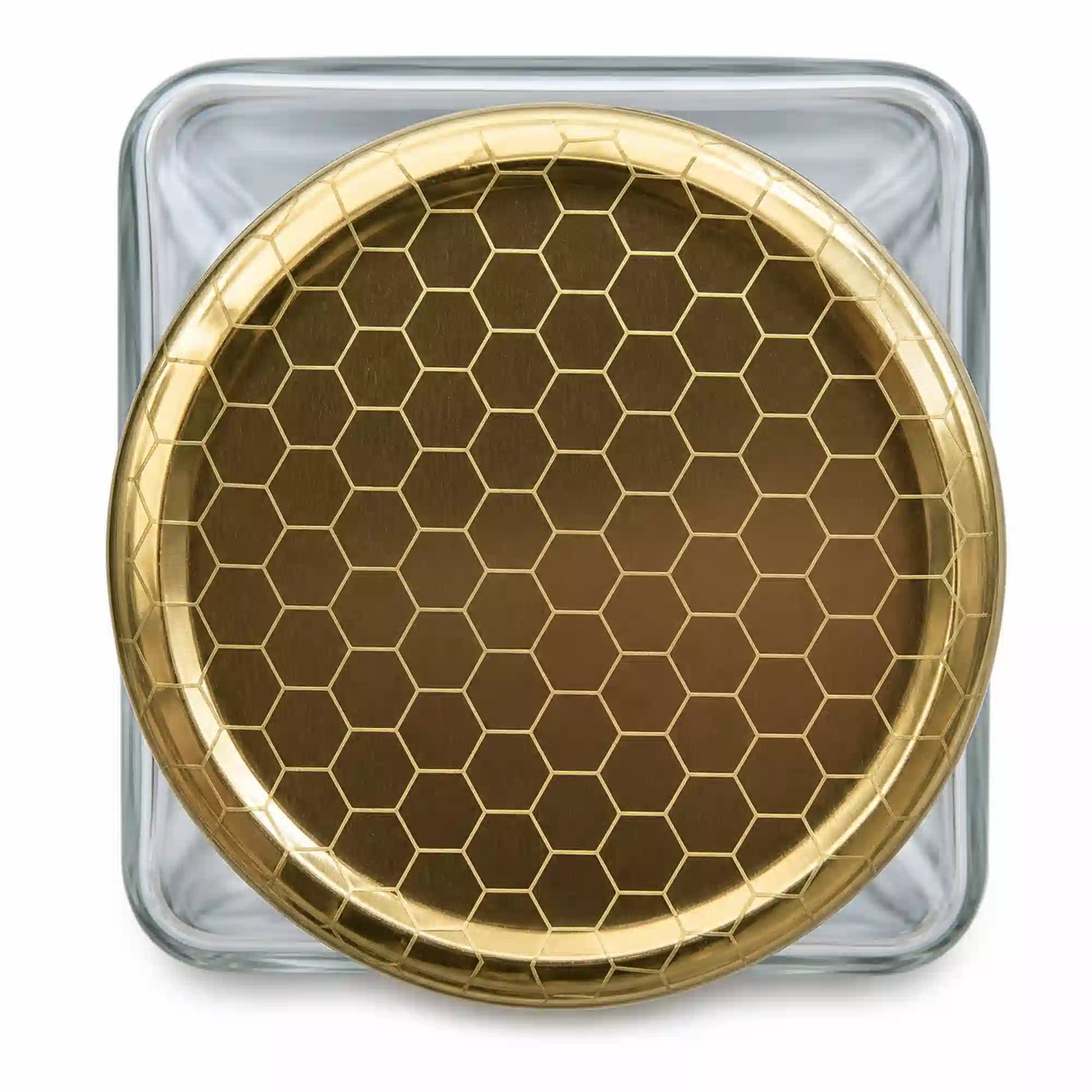 Honeycomb Pattern Lids For 375 ml Square Jars