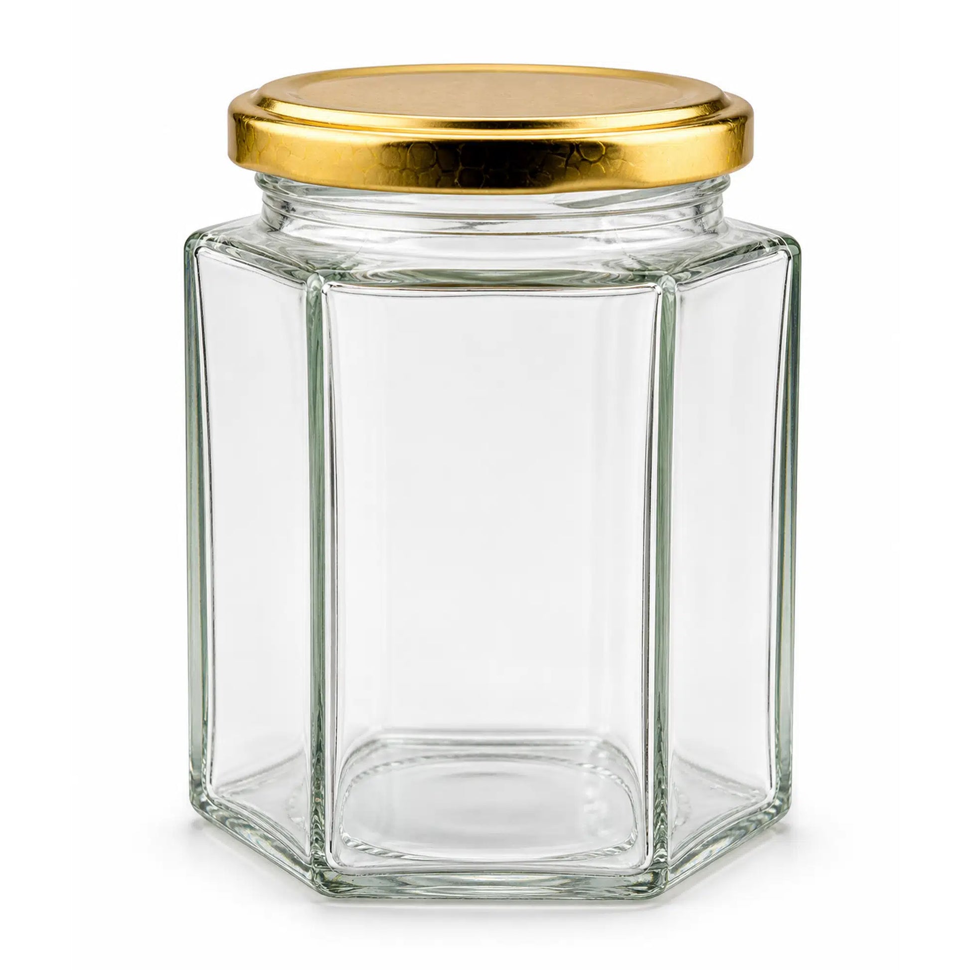 770 ML HEXAGONAL GLASS JARS HONEY CONTAINERS