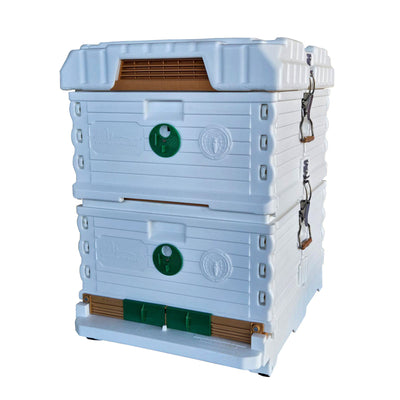 Explore the APIMAYE 10-Frame Beekeeping Kit, complete with Depth Brood Box and Deep Super for a thriving hive.